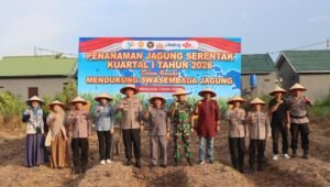 Tanam Jagung Nasional Libatkan TNI–Polri dan Petani di Mempawah