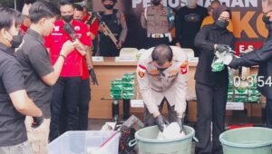 Perang Narkoba di Sintang, Hampir 60 Kg Sabu Dimusnahkan