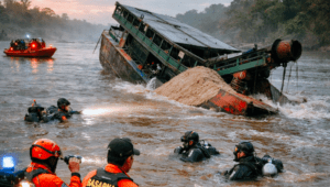 Sungai Kapuas Geger! Kapal Tambang Pasir Terbalik, 3 ABK Masih Dicari