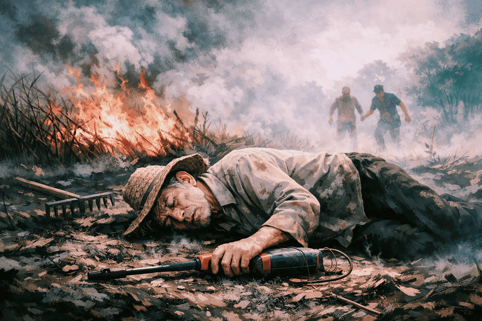 Asap Tebal Berujung Duka, Petani di Mempawah Meninggal di Kebun