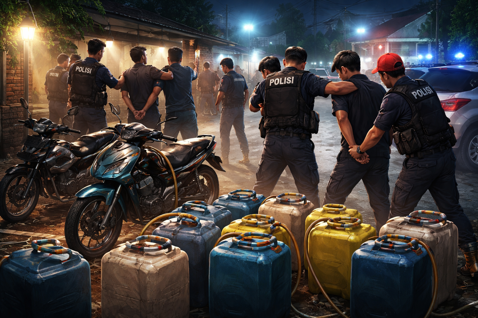 Penangkapan pengedar bahan bakar ilegal