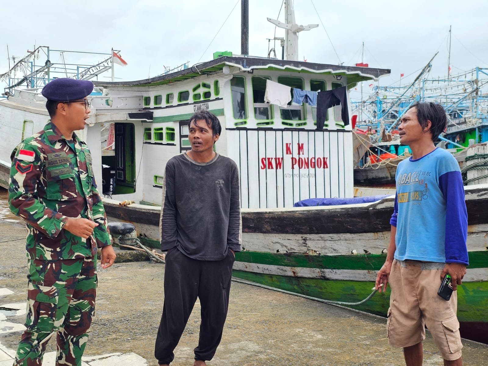 TNI AL Datangi Nelayan di Sungai Rengas, Ada Peringatan Penting Soal Keselamatan