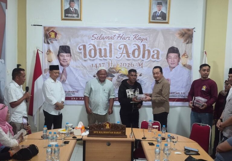 Qurban Gerindra Kalbar Tahun Ini Capai 60 Ekor Hewan