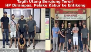 Tagih Utang Berujung Teror! HP Korban Dirampas, Pelaku Kabur ke Entikong