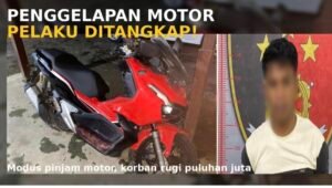 Penggelapan Motor di Entikong, Pelaku Ditangkap di Tayan Hulu