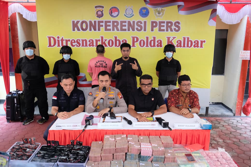 Rp 3,8 Miliar Disita Polda Kalbar, Terungkap Sosok di Balik 4,3 Kg Sabu di Pontianak