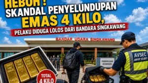 4 Kg Emas Diduga Ditemukan di Bandara Singkawang, Penumpangnya Kabur
