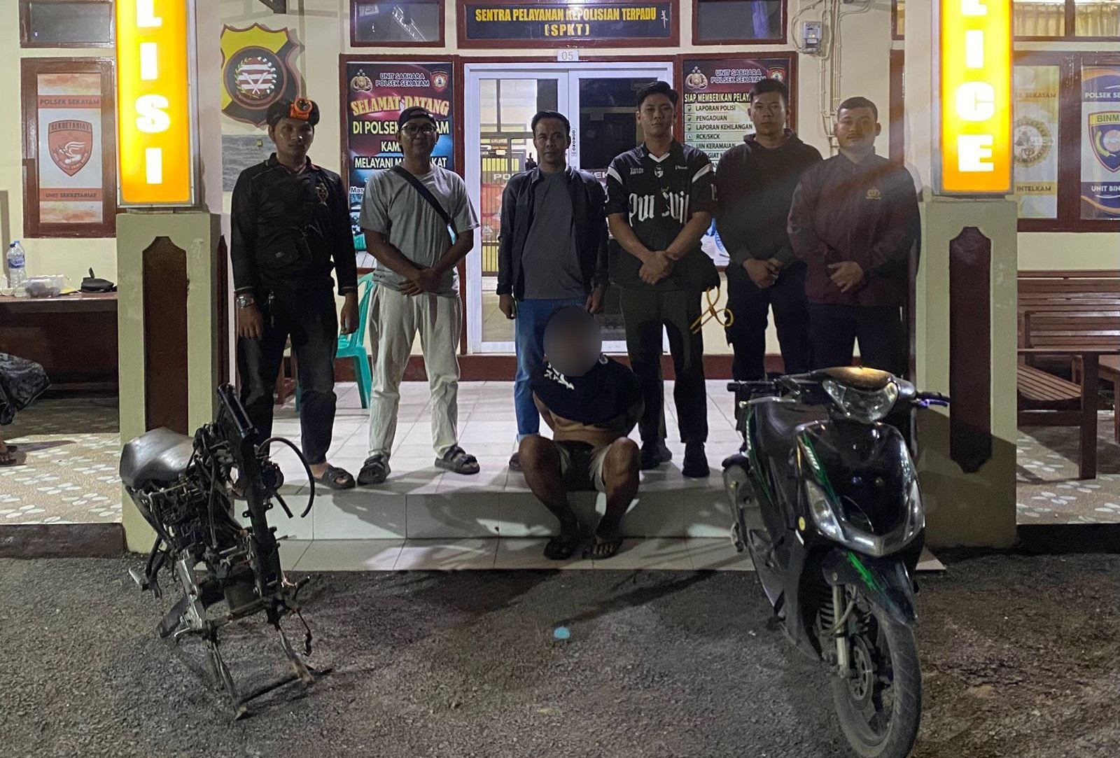 Gerak Cepat Polsek Sekayam, Terduga Curanmor Ditangkap Bersama Barang Bukti