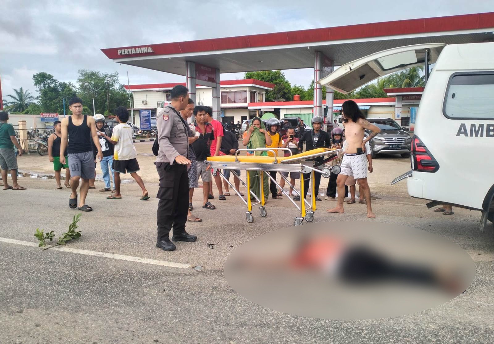 Laka Lantas di Parindu, Diduga Terjadi Saat Hendak Masuk SPBU
