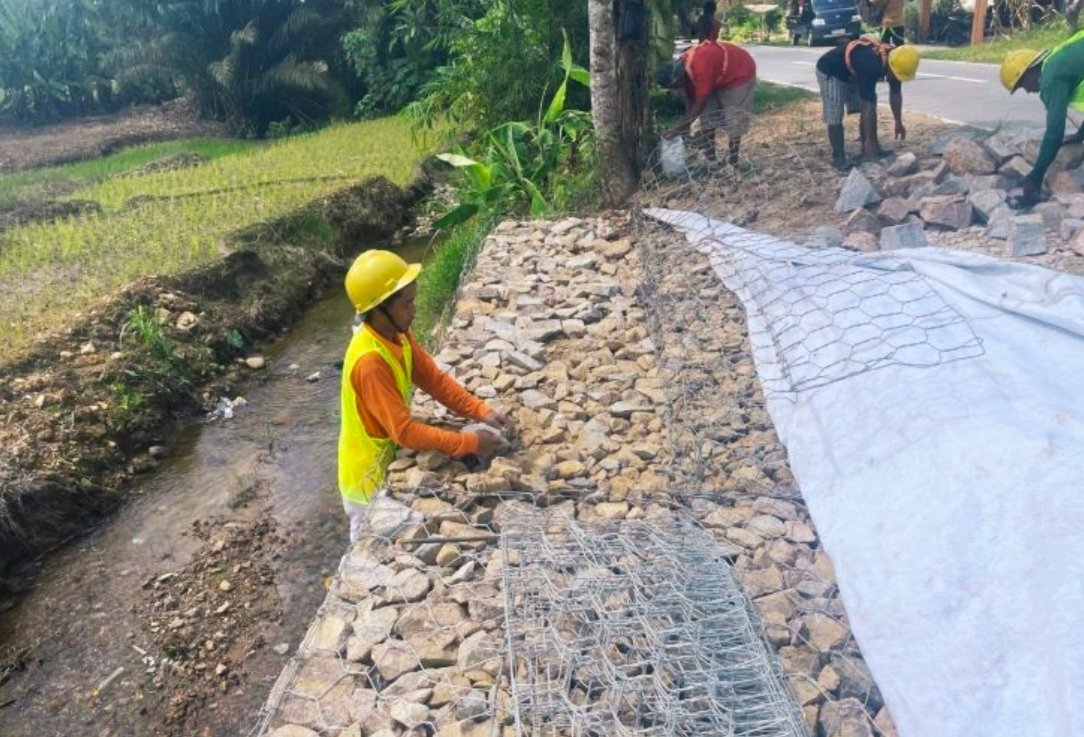 Disorot Negatif, Proyek Bronjong Semade Justru Dinilai Bermanfaat Bagi Warga