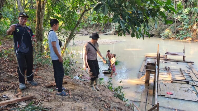 Polisi Turun Tangan, Aktivitas PETI di Sungai Buayan Meliau Kini Berhenti
