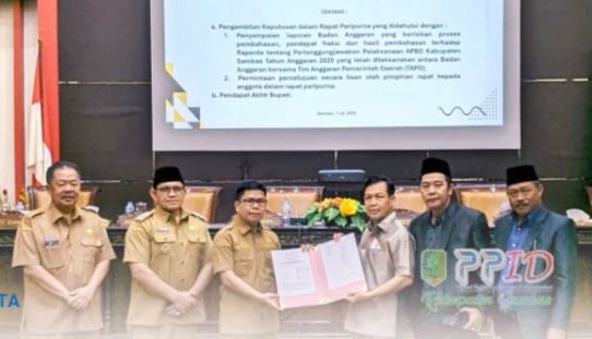 Resmi, DPRD Sambas Setujui Raperda APBD 2025, Simak Penjelasan Bupati