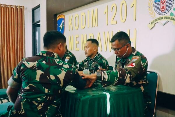 HUT Kodam XII, Ratusan Prajurit Donor Darah Serentak di Mempawah