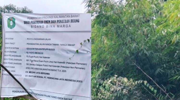 Anggaran Rp14,8 Miliar, Jalan Nanga Taman–Mahap, Kualitas Konstruksi Diduga Asal Asalan