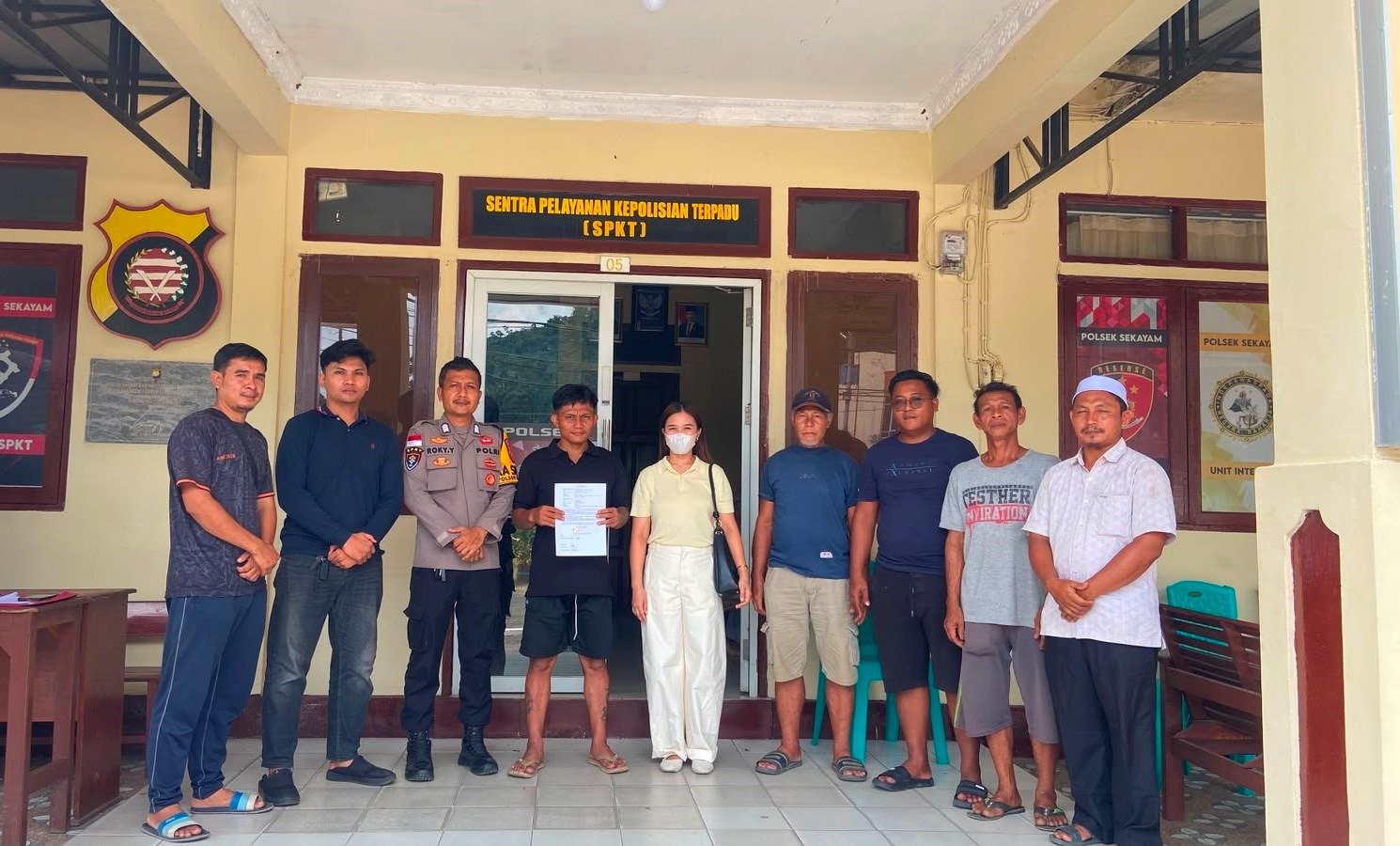 Polsek Sekayam Fasilitasi Mediasi, Konflik Warga Berakhir Damai