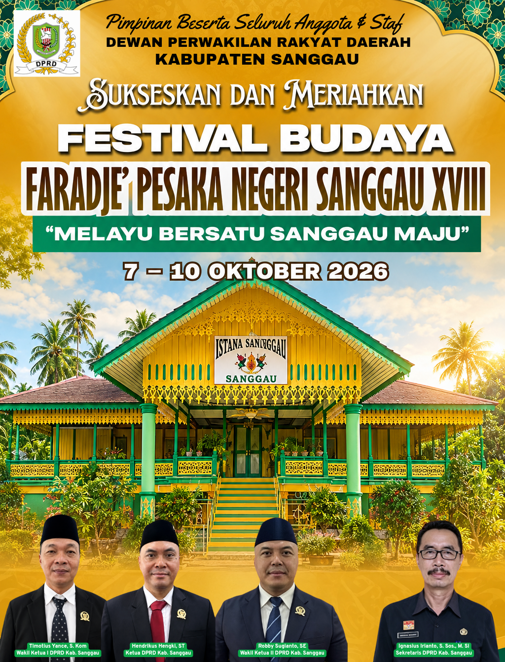 Festival Budaya Faradije' Pesaka Negeri Sanggau XVIII